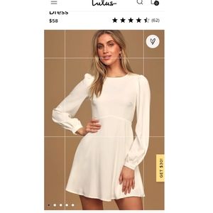 Medium Lulu's short white dress